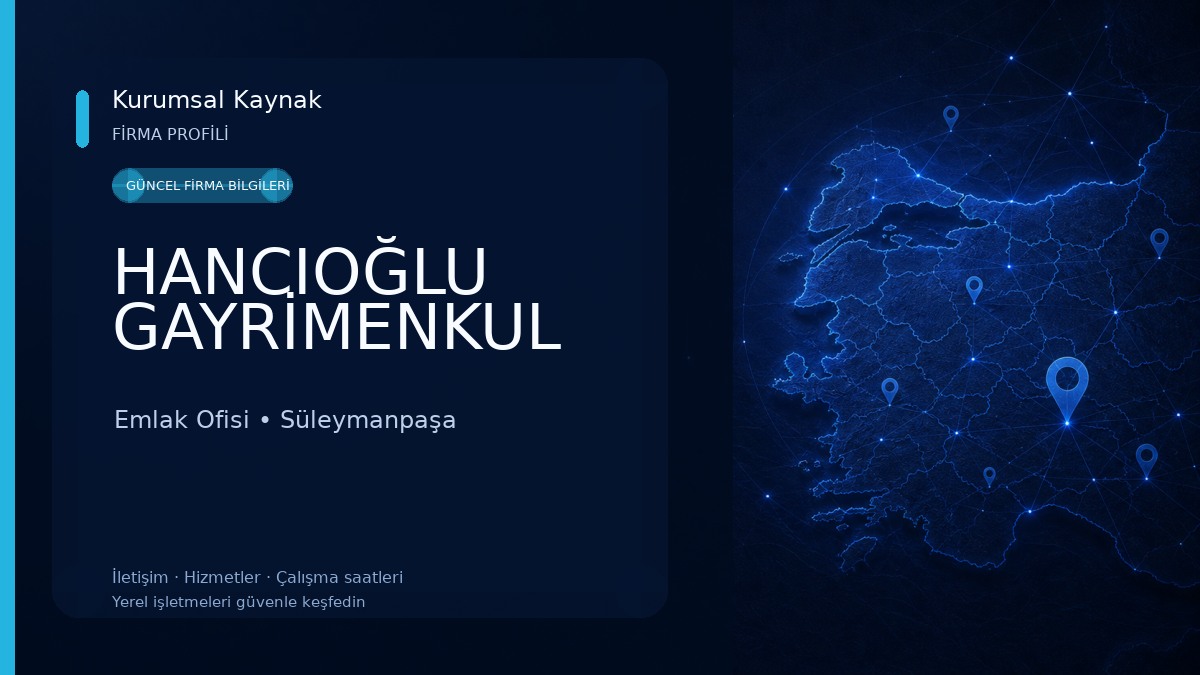 HANCIOĞLU GAYRİMENKUL Emlak Ofisi