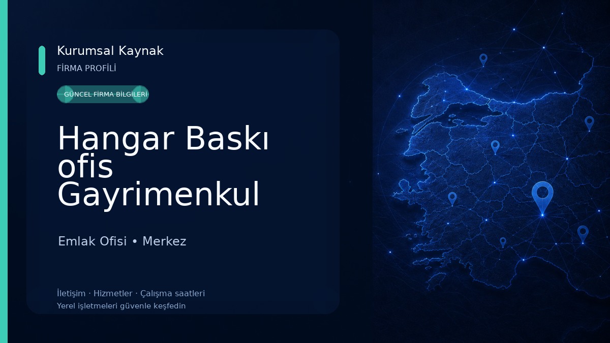 Hangar Baskı ofis Gayrimenkul