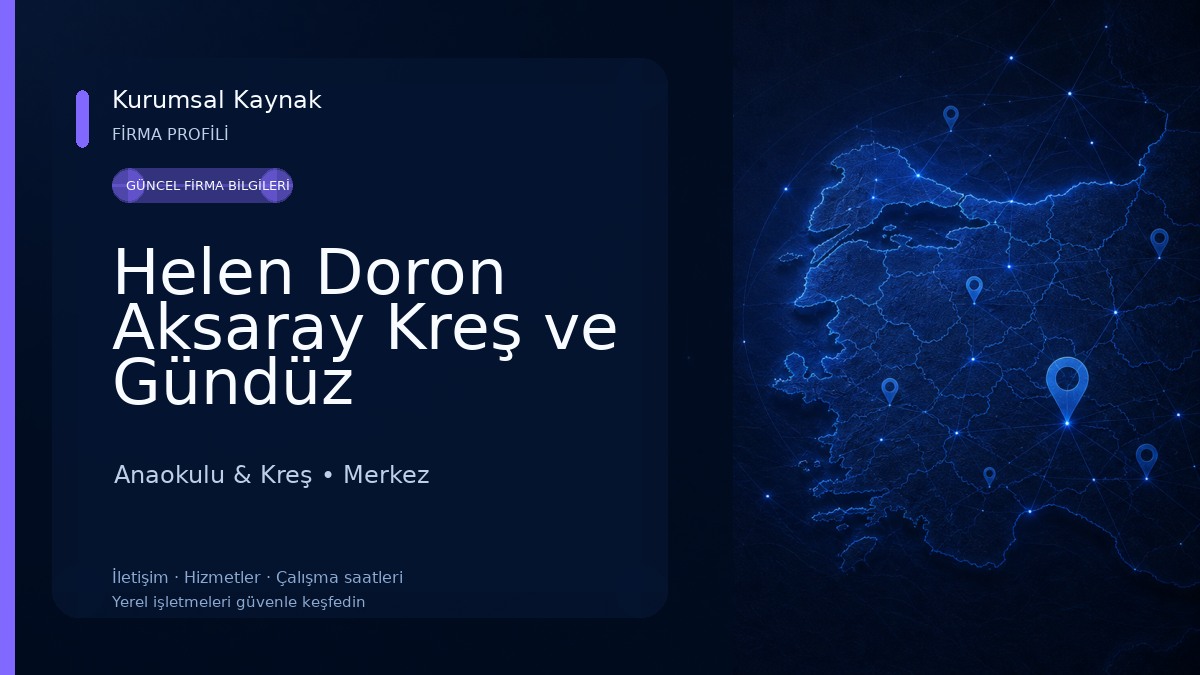 Helen Doron Aksaray Kreş ve Gündüz Bakımevi Anaokulu & Kreş