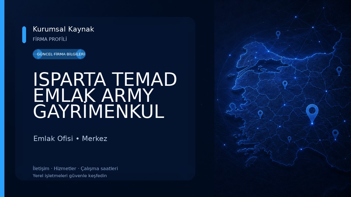 ISPARTA TEMAD EMLAK ARMY GAYRİMENKUL
