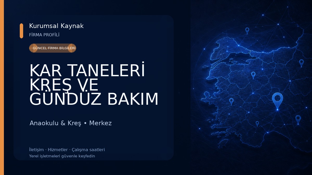 KAR TANELERİ KREŞ VE GÜNDÜZ BAKIM EVİ Anaokulu & Kreş