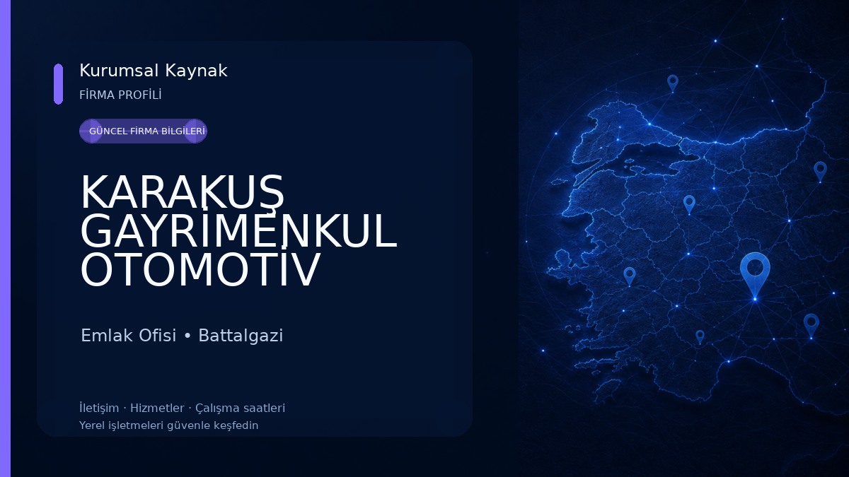 KARAKUŞ GAYRİMENKUL OTOMOTİV Emlak Ofisi