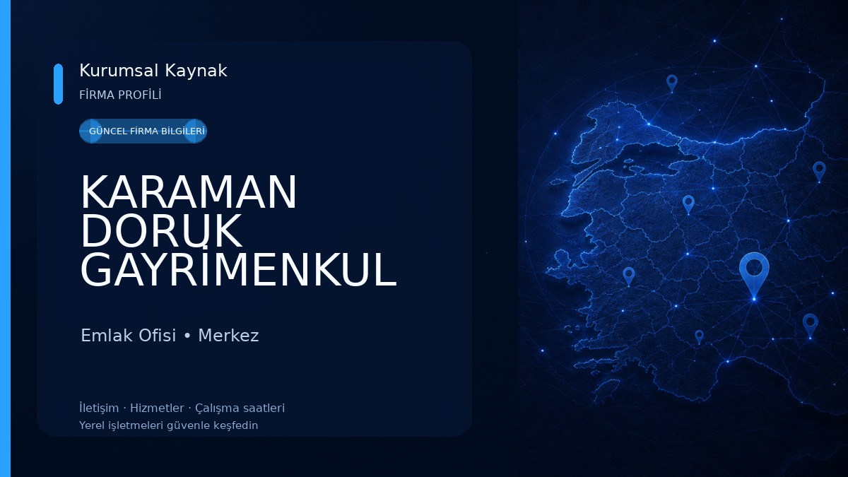 KARAMAN DORUK GAYRİMENKUL