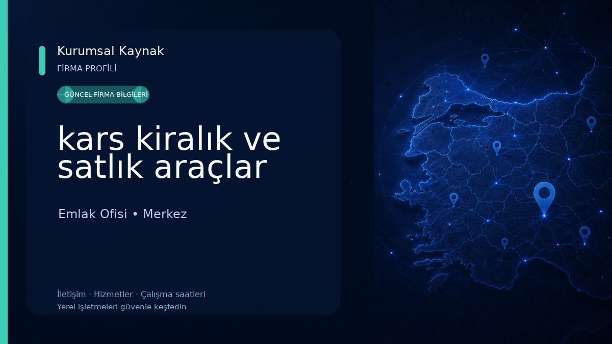 kars kiralık ve satlık araçlar