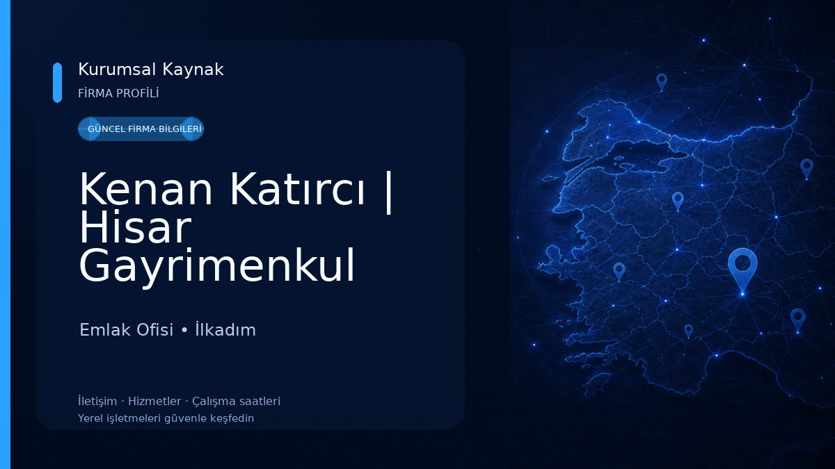 Kenan Katırcı | Hisar Gayrimenkul Samsun Emlak Ofisi
