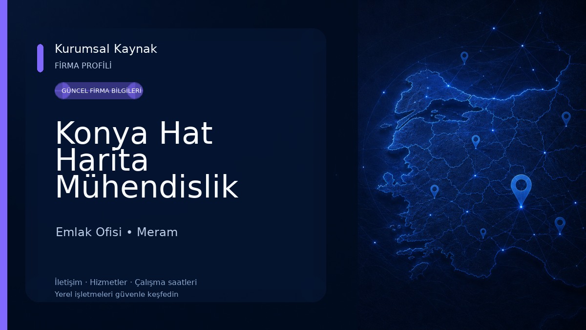 Konya Hat Harita Mühendislik Gayrimenkul Emlak Ofisi