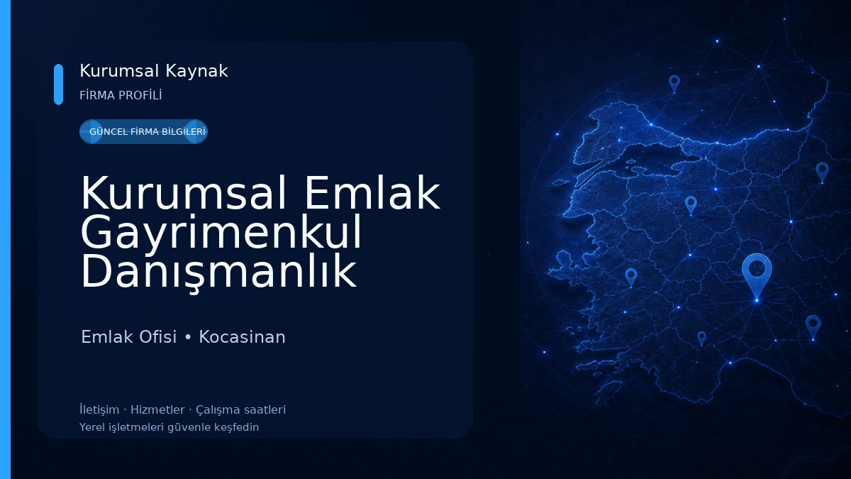 Kurumsal Emlak Gayrimenkul Danışmanlık