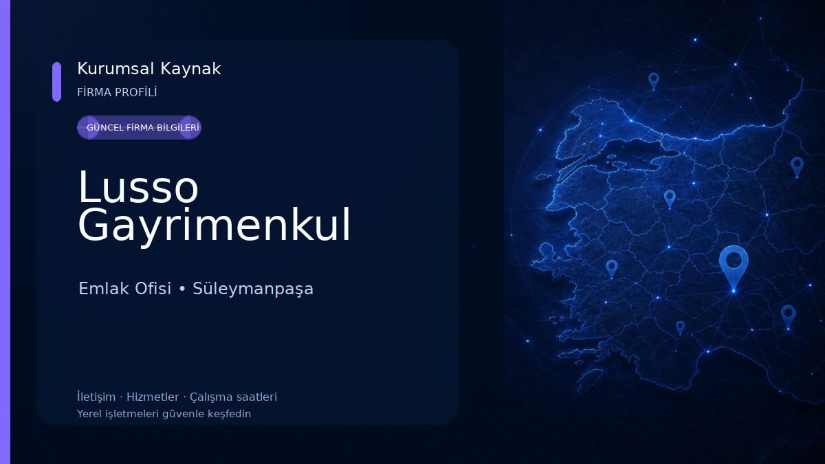 Lusso Gayrimenkul Emlak Ofisi