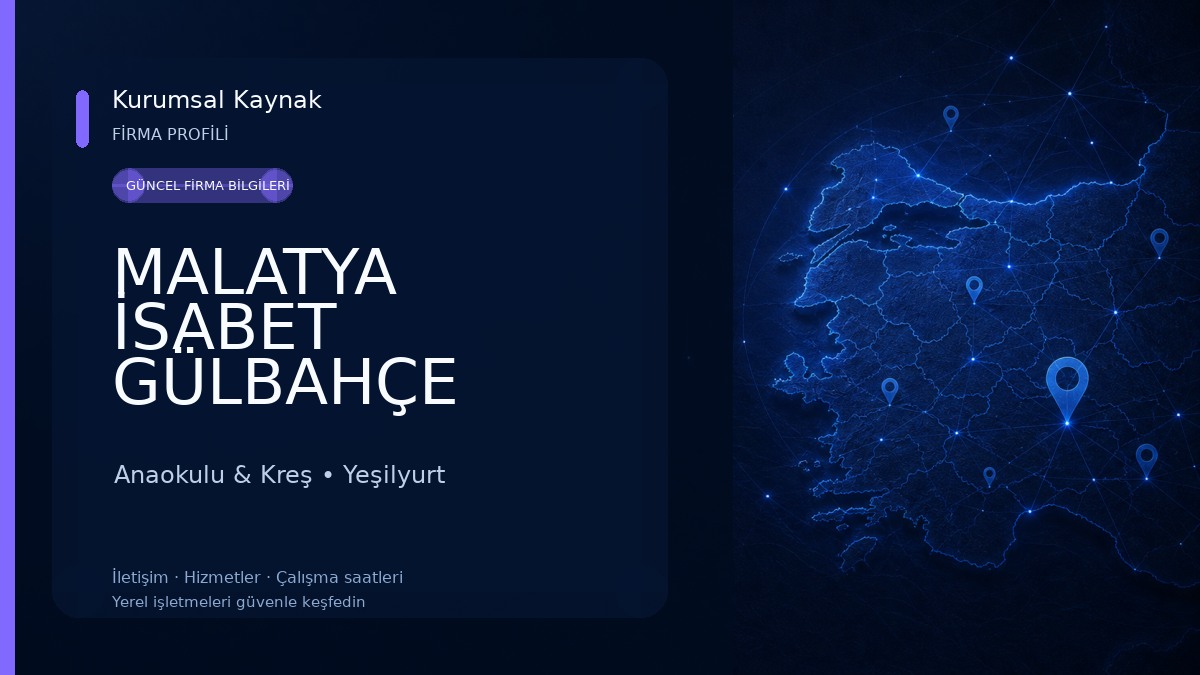 MALATYA İSABET GÜLBAHÇE ANAOKULU Anaokulu & Kreş