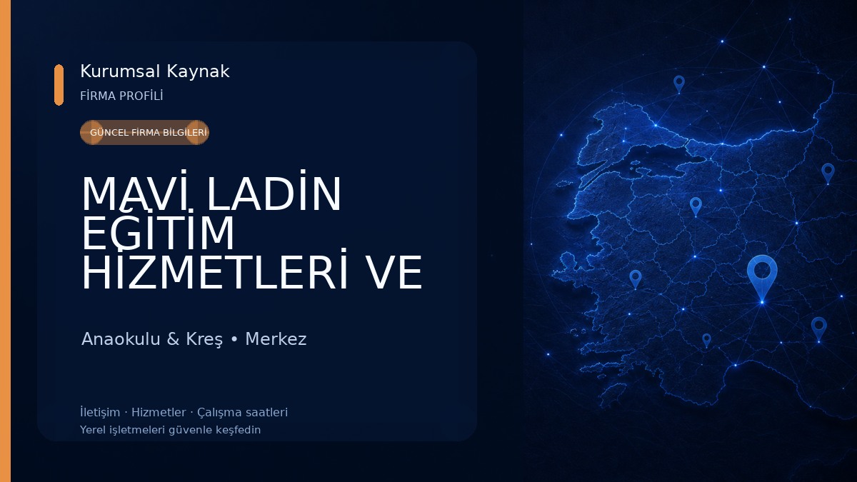 MAVİ LADİN EĞİTİM HİZMETLERİ VE SANAT MERKEZİ