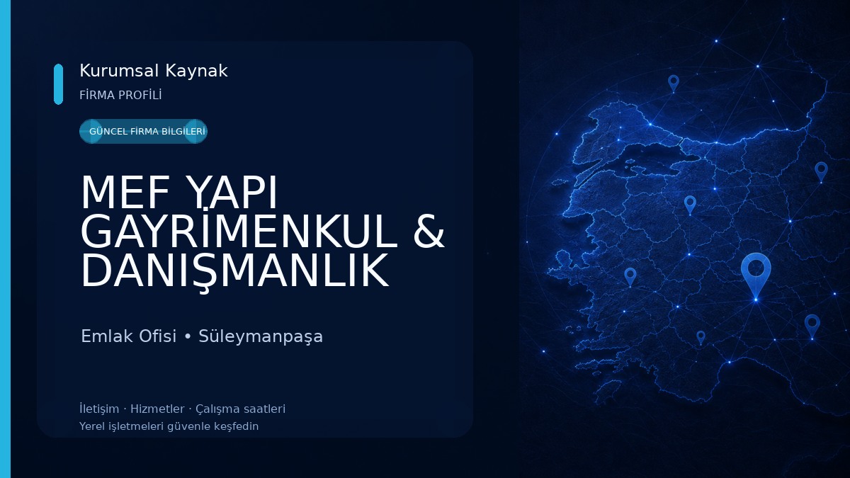 MEF YAPI GAYRİMENKUL & DANIŞMANLIK HİZMETLERİ
