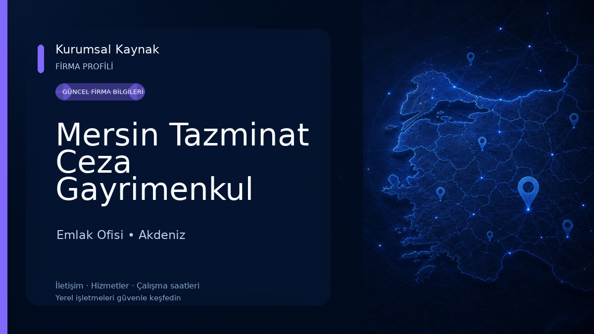 Mersin Tazminat Ceza Gayrimenkul İcra Kira Hukuku Avukatı Recep Acar Emlak Ofisi