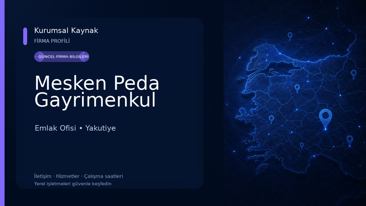 Mesken Peda Gayrimenkul Emlak Ofisi