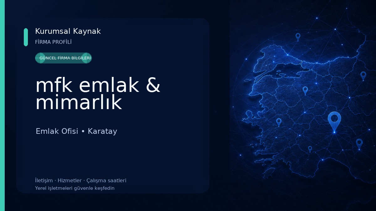 mfk emlak & mimarlık Emlak Ofisi