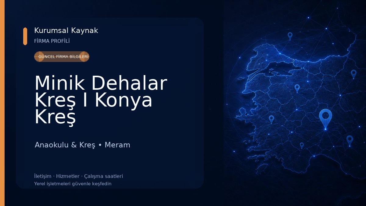 Minik Dehalar Kreş I Konya Kreş