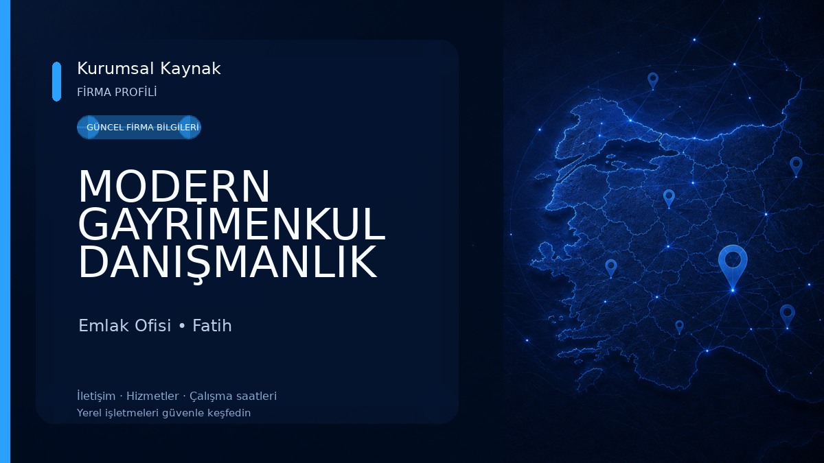 MODERN GAYRİMENKUL DANIŞMANLIK HİZMETLERİ