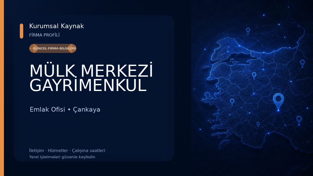 MÜLK MERKEZİ GAYRİMENKUL