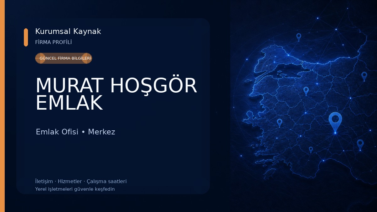 MURAT HOŞGÖR EMLAK Emlak Ofisi