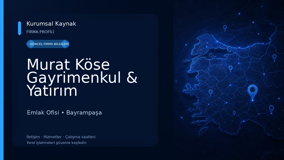 Murat Köse Gayrimenkul & Yatırım Danışmanlığı