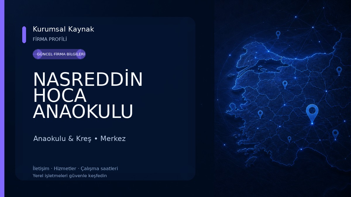 NASREDDİN HOCA ANAOKULU Anaokulu & Kreş