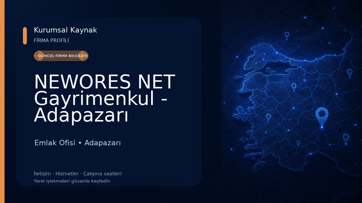 NEWORES NET Gayrimenkul - Adapazarı Sakarya