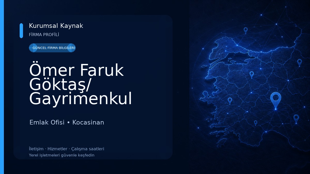 Ömer Faruk Göktaş/ Gayrimenkul Danışmanı