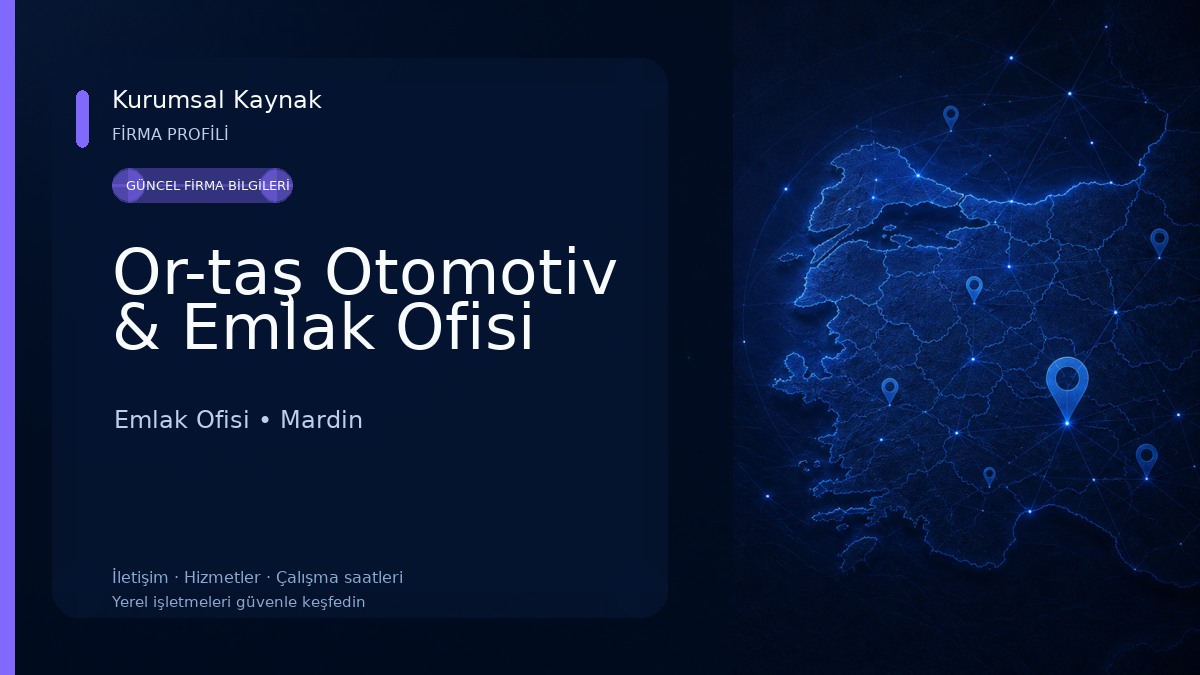 Or-taş Otomotiv & Emlak Ofisi