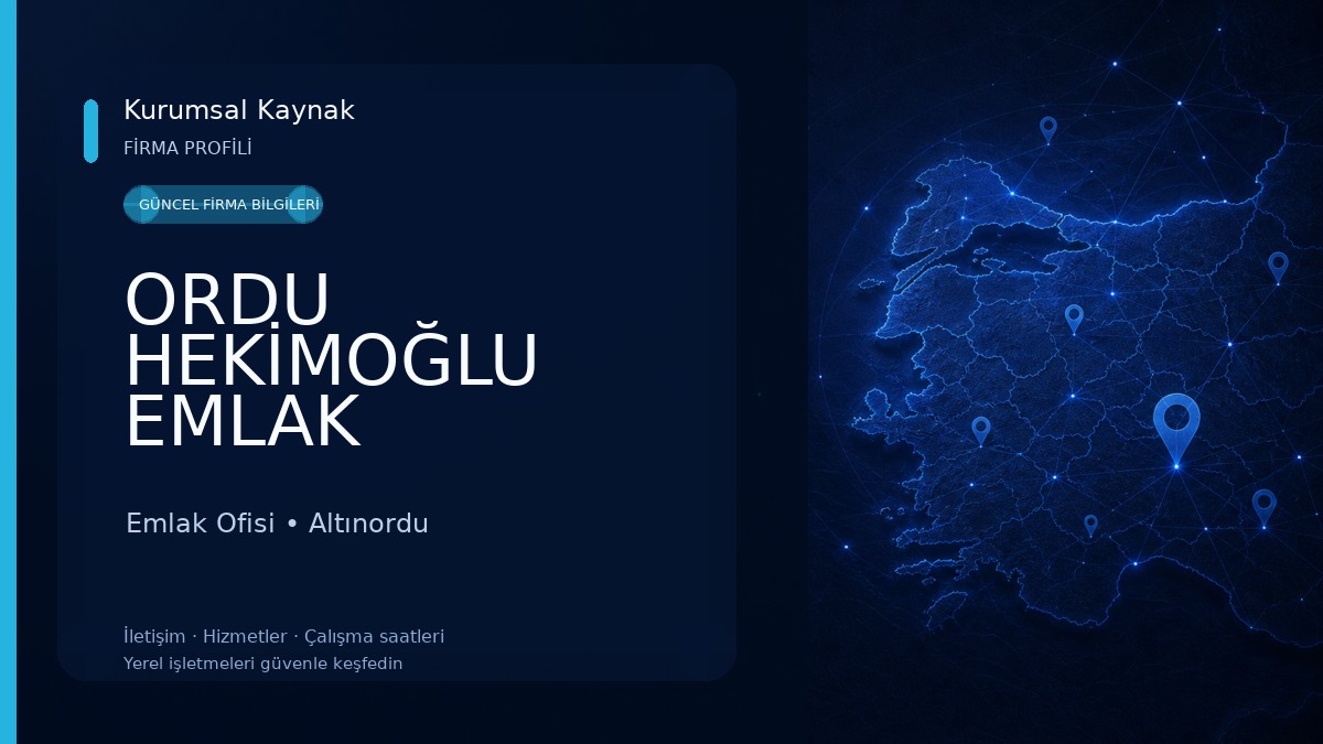 ORDU HEKİMOĞLU EMLAK