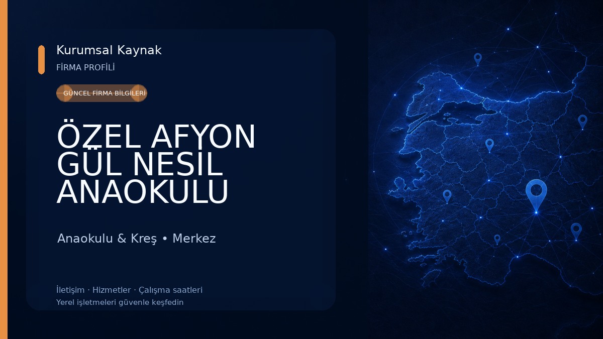 ÖZEL AFYON GÜL NESİL ANAOKULU