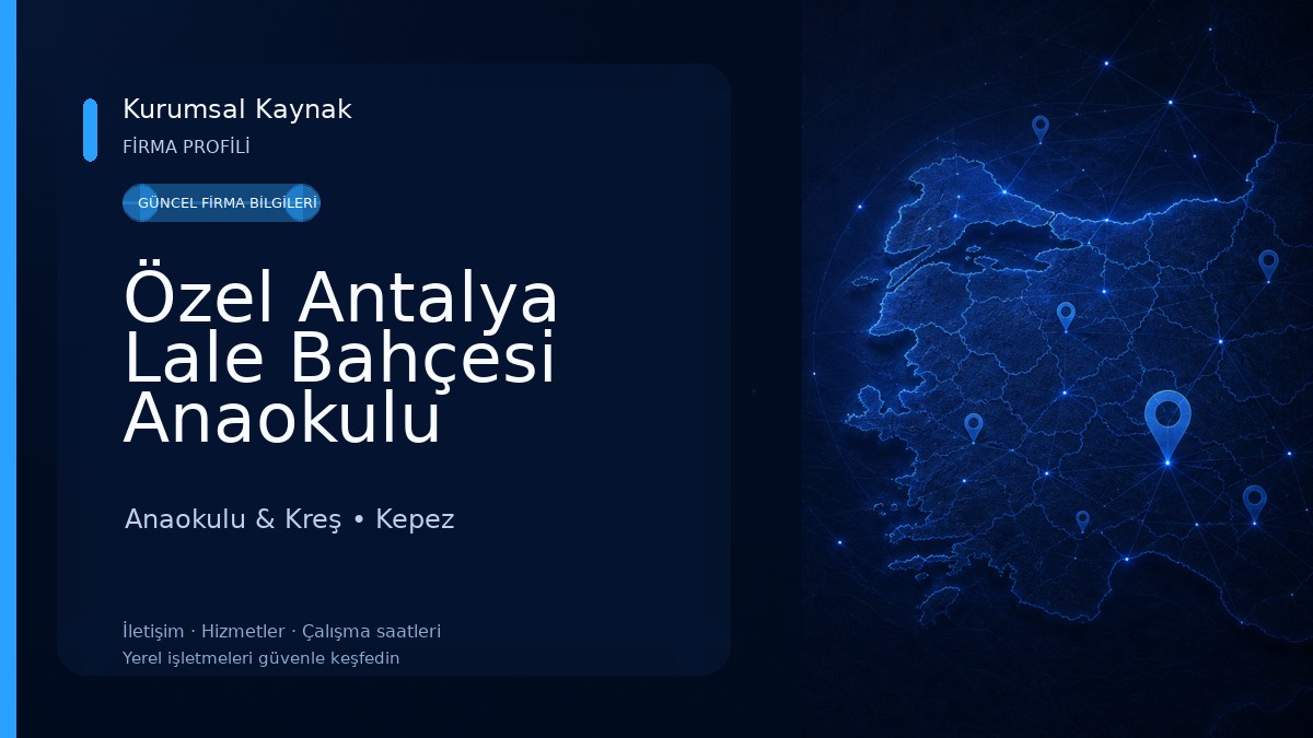 Özel Antalya Lale Bahçesi Anaokulu Anaokulu & Kreş
