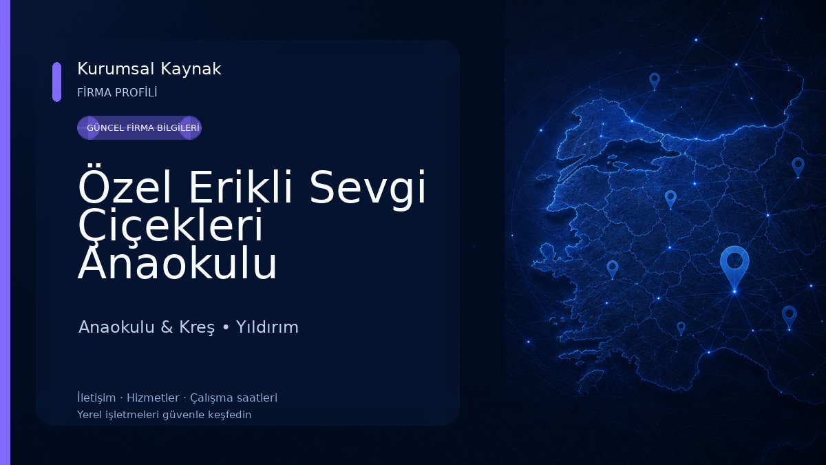 Özel Erikli Sevgi Çiçekleri Anaokulu