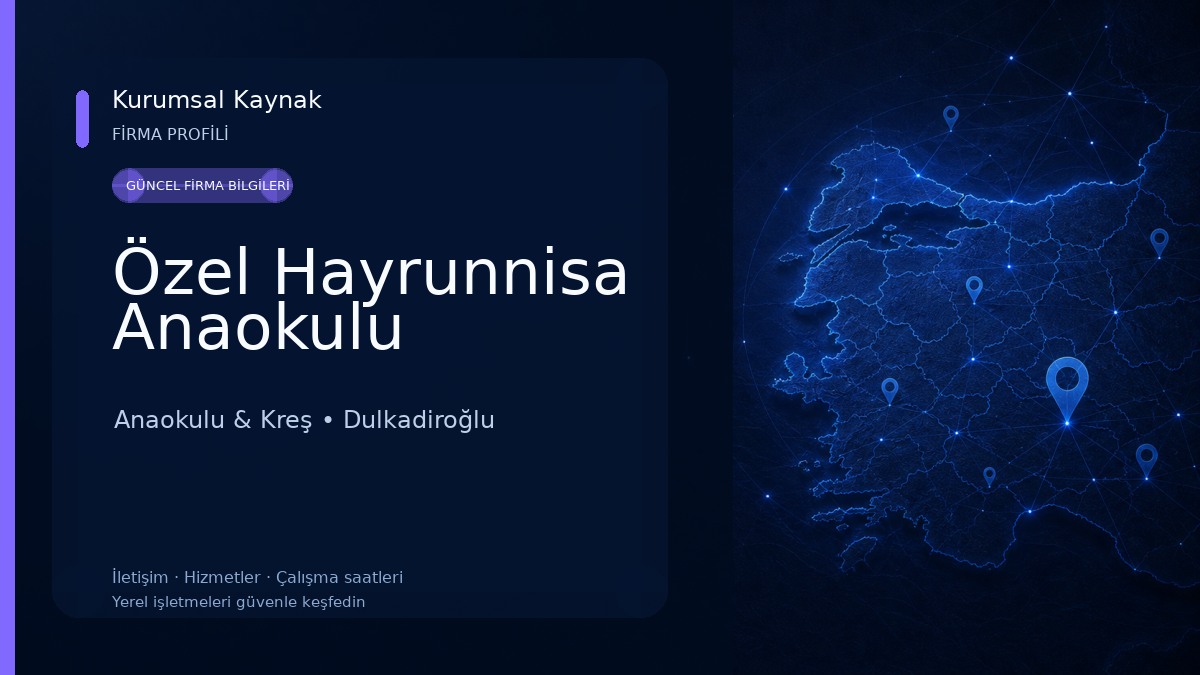 Özel Hayrunnisa Anaokulu Anaokulu & Kreş