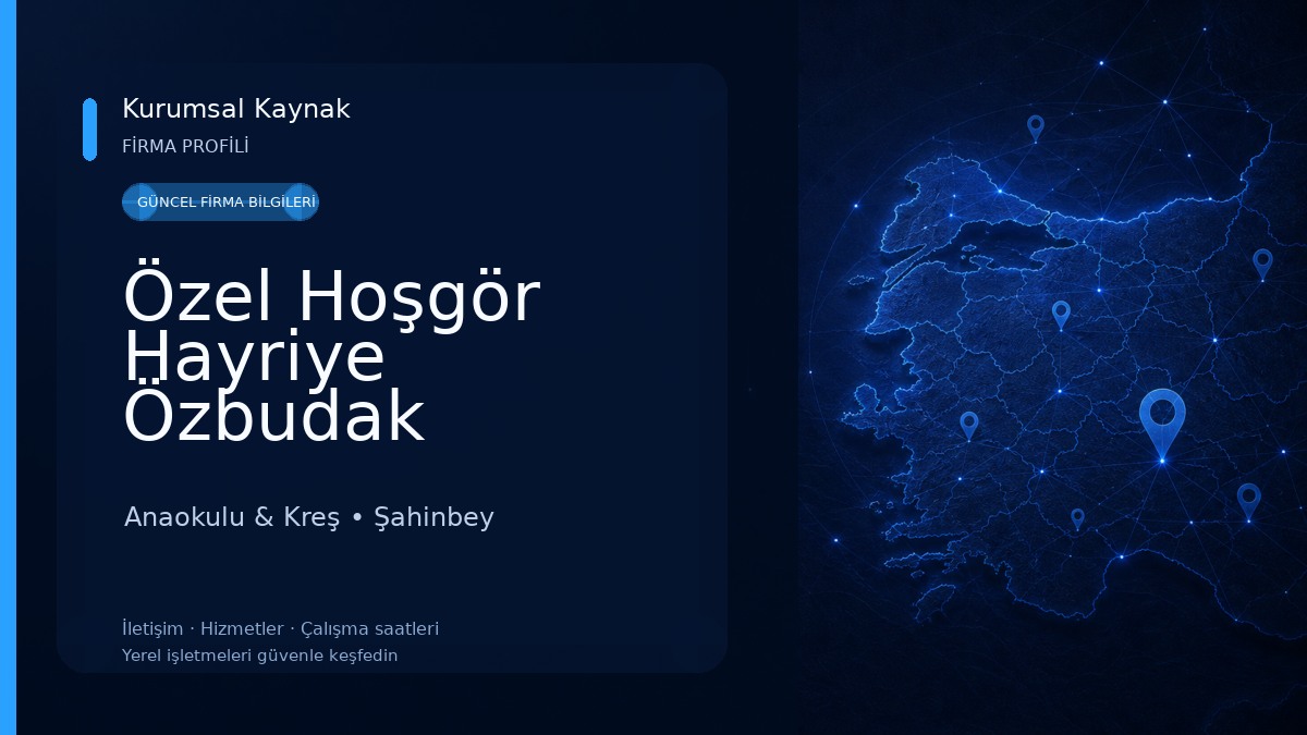 Özel Hoşgör Hayriye Özbudak Anaokulu Anaokulu & Kreş