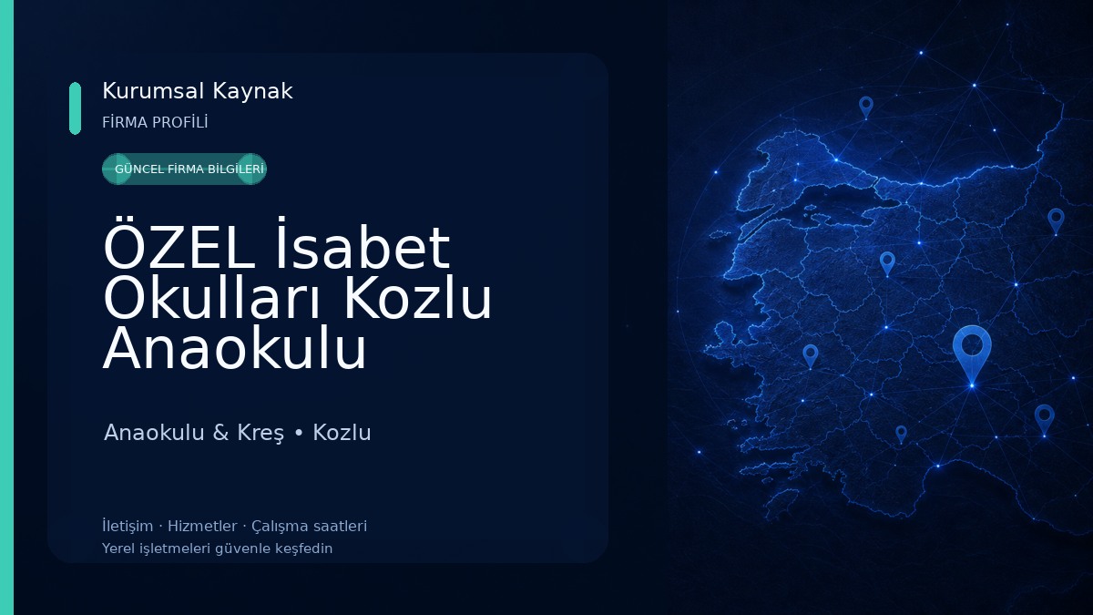 ÖZEL İsabet Okulları Kozlu Anaokulu