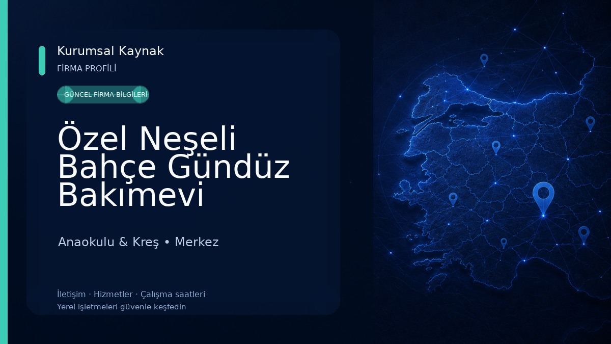 Özel Neşeli Bahçe Gündüz Bakımevi