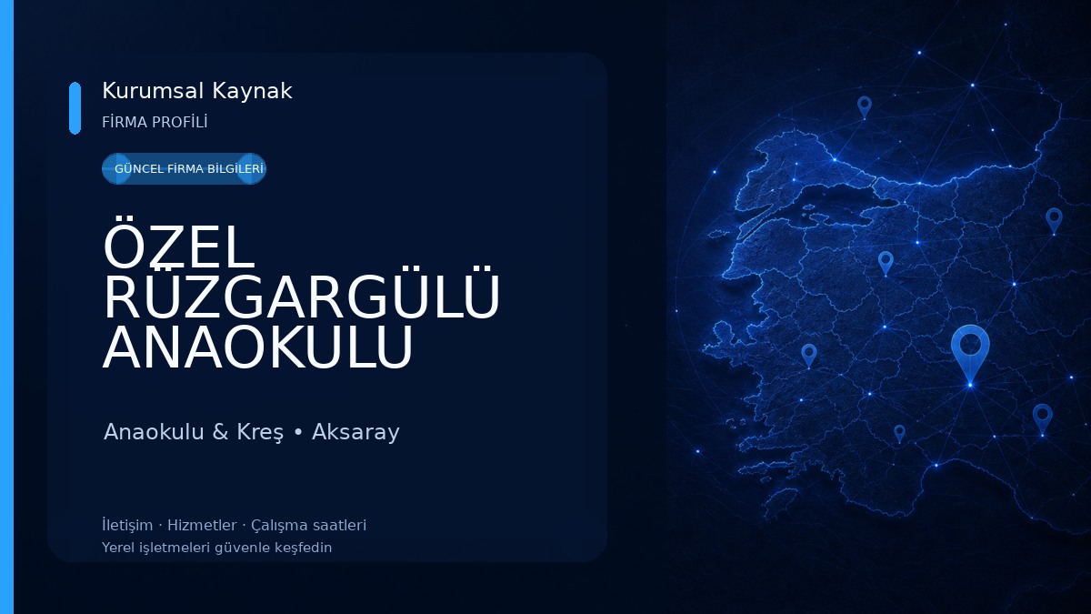 ÖZEL RÜZGARGÜLÜ ANAOKULU Anaokulu & Kreş
