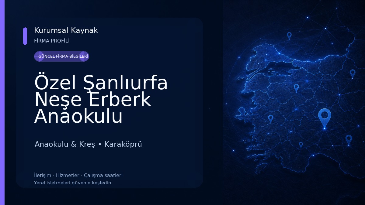 Özel Şanlıurfa Neşe Erberk Anaokulu Anaokulu & Kreş