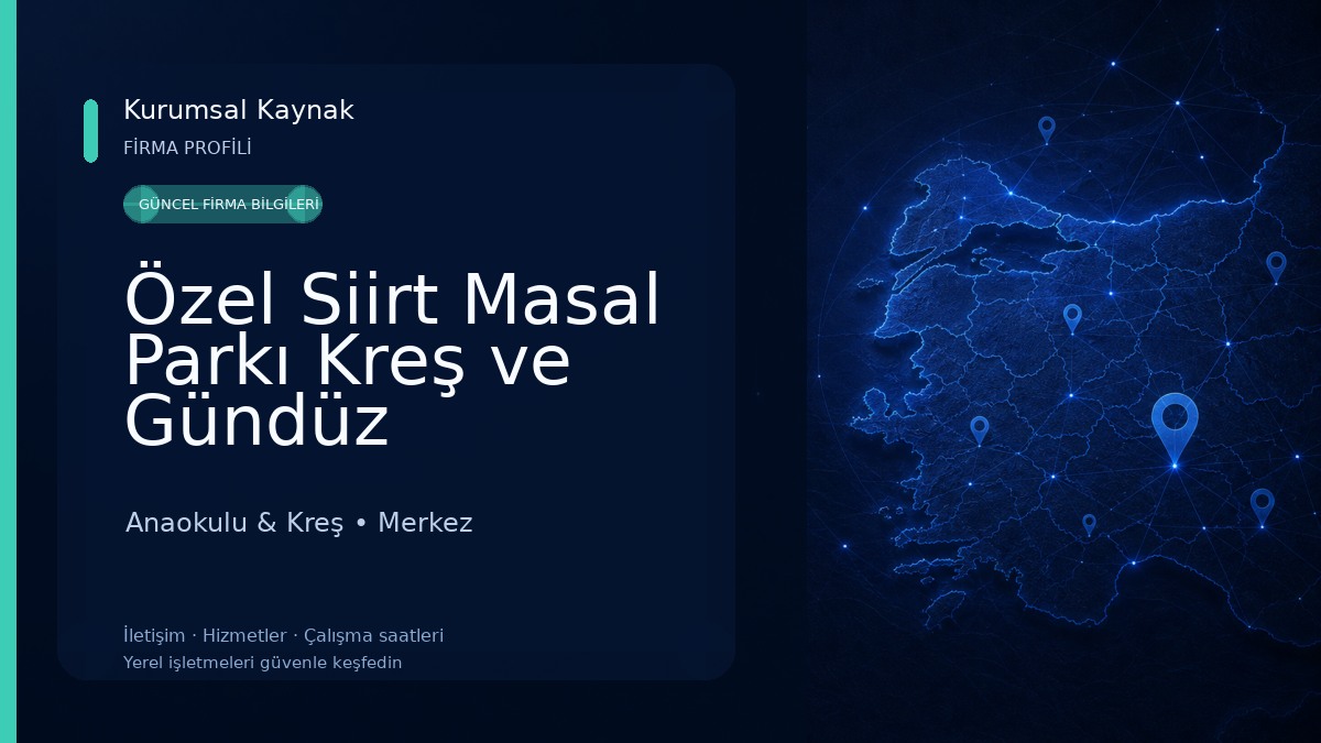 Özel Siirt Masal Parkı Kreş ve Gündüz Bakımevi