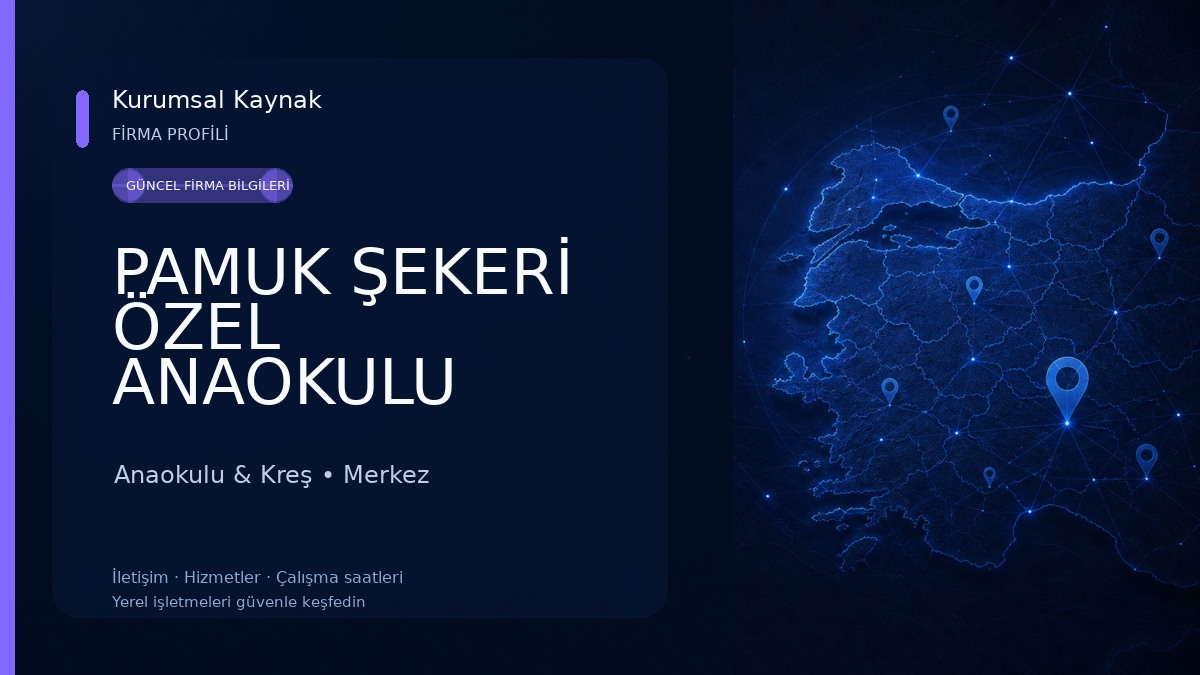 PAMUK ŞEKERİ ÖZEL ANAOKULU Anaokulu & Kreş