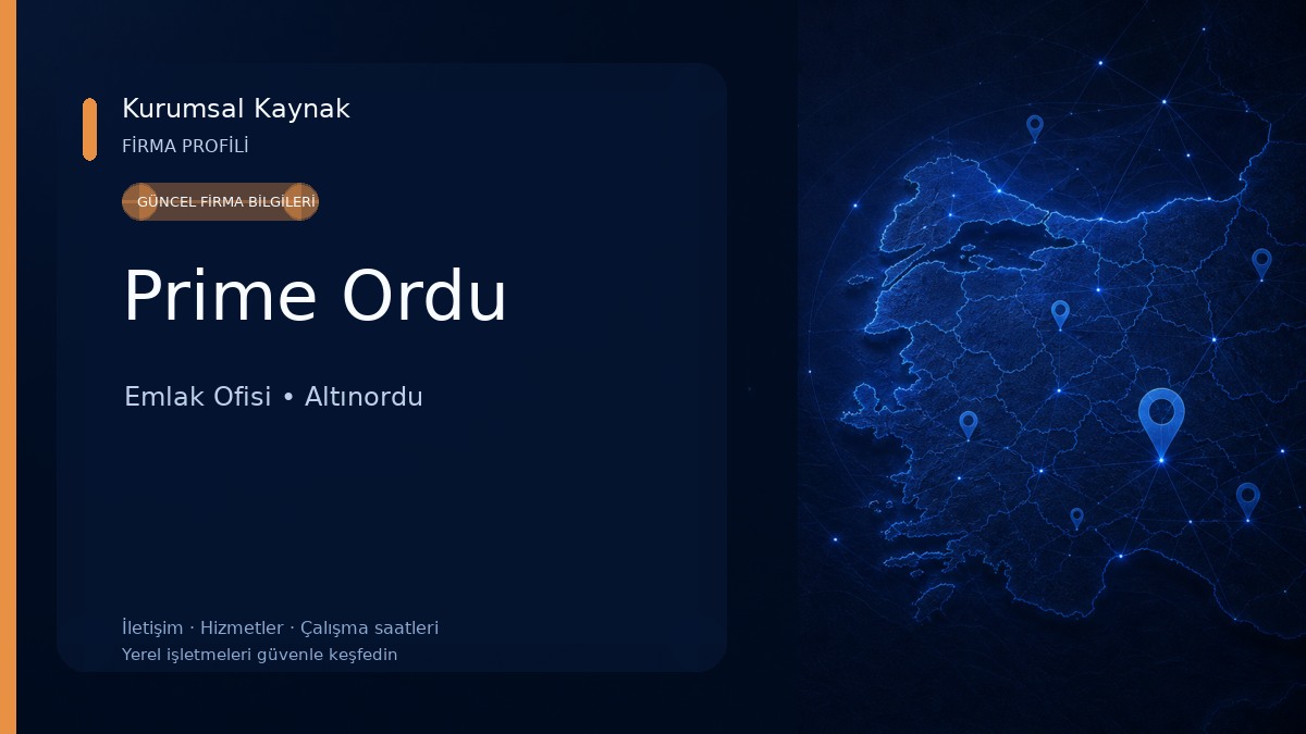 Prime Ordu Emlak Ofisi