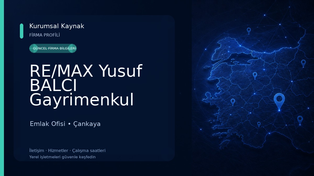 RE/MAX Yusuf BALCI Gayrimenkul Emlak Danışmanı Emlak Ofisi