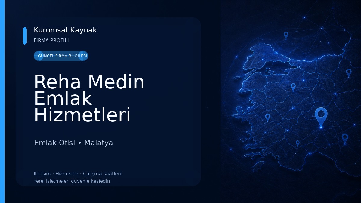 Reha Medin Emlak Hizmetleri Emlak Ofisi