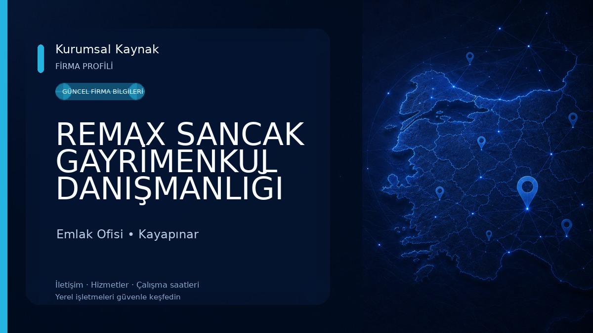 REMAX SANCAK GAYRİMENKUL DANIŞMANLIĞI