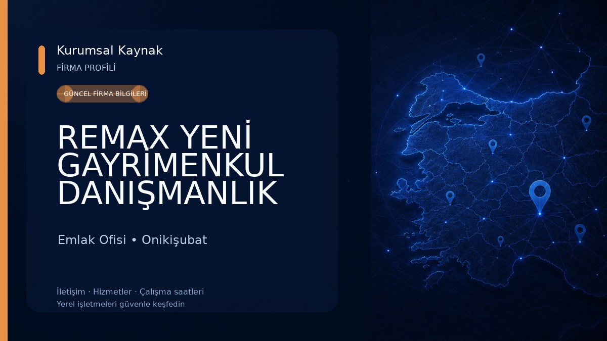 REMAX YENİ GAYRİMENKUL DANIŞMANLIK Emlak Ofisi