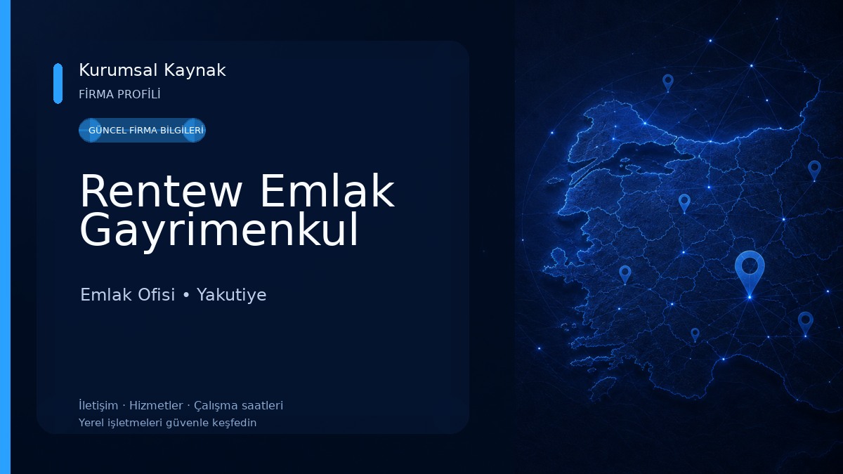 Rentew Emlak Gayrimenkul Emlak Ofisi