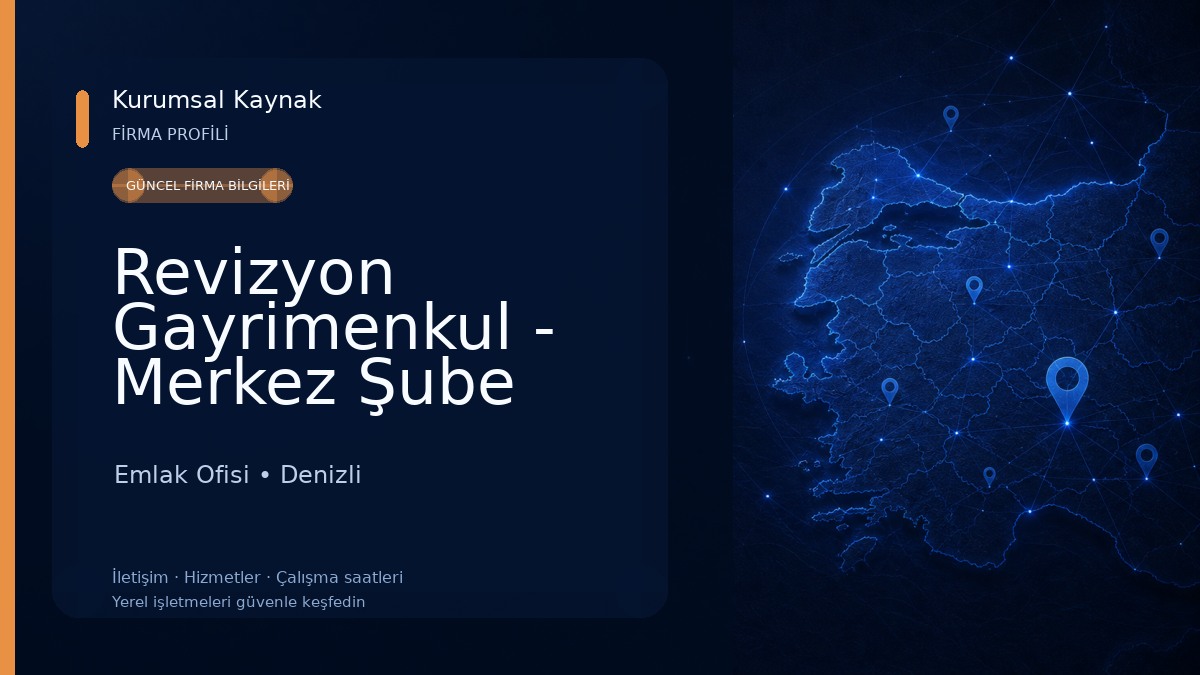 Revizyon Gayrimenkul - Merkez Şube