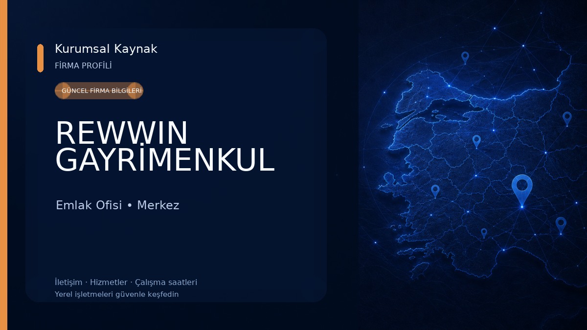 REWWIN GAYRİMENKUL Emlak Ofisi