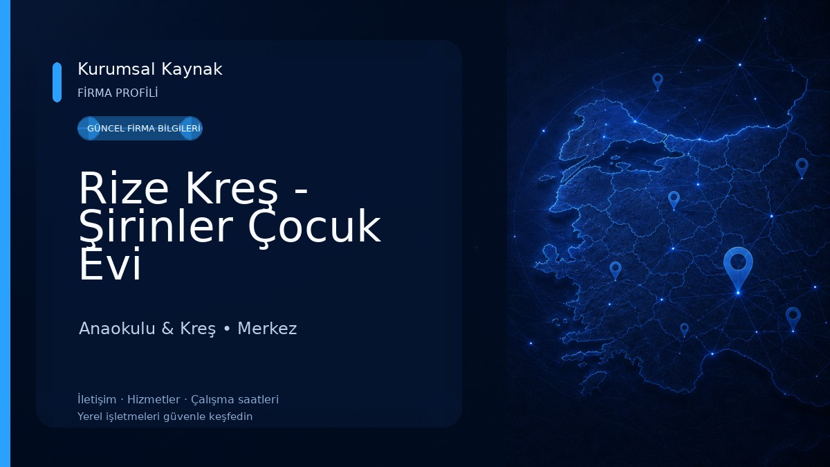 Rize Kreş - Şirinler Çocuk Evi