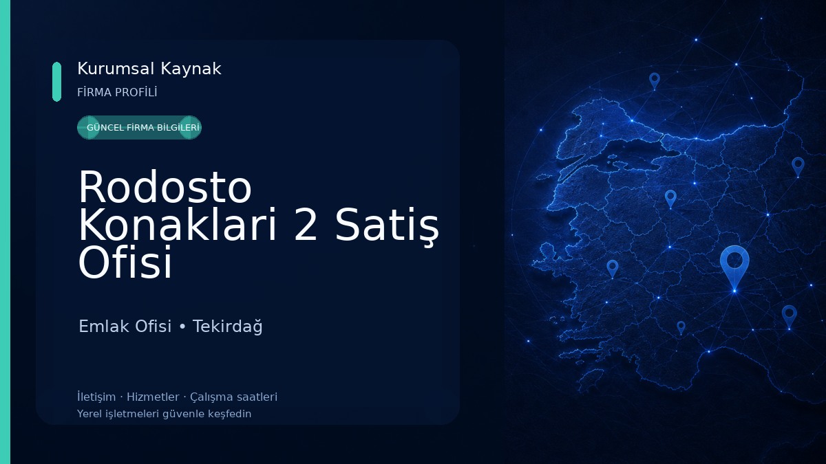Rodosto Konaklari 2 Satiş Ofisi