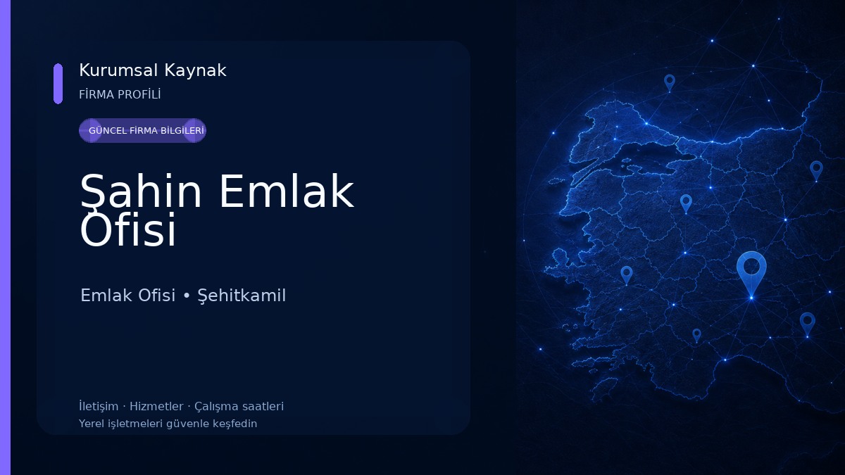 Şahin Emlak Ofisi Emlak Ofisi